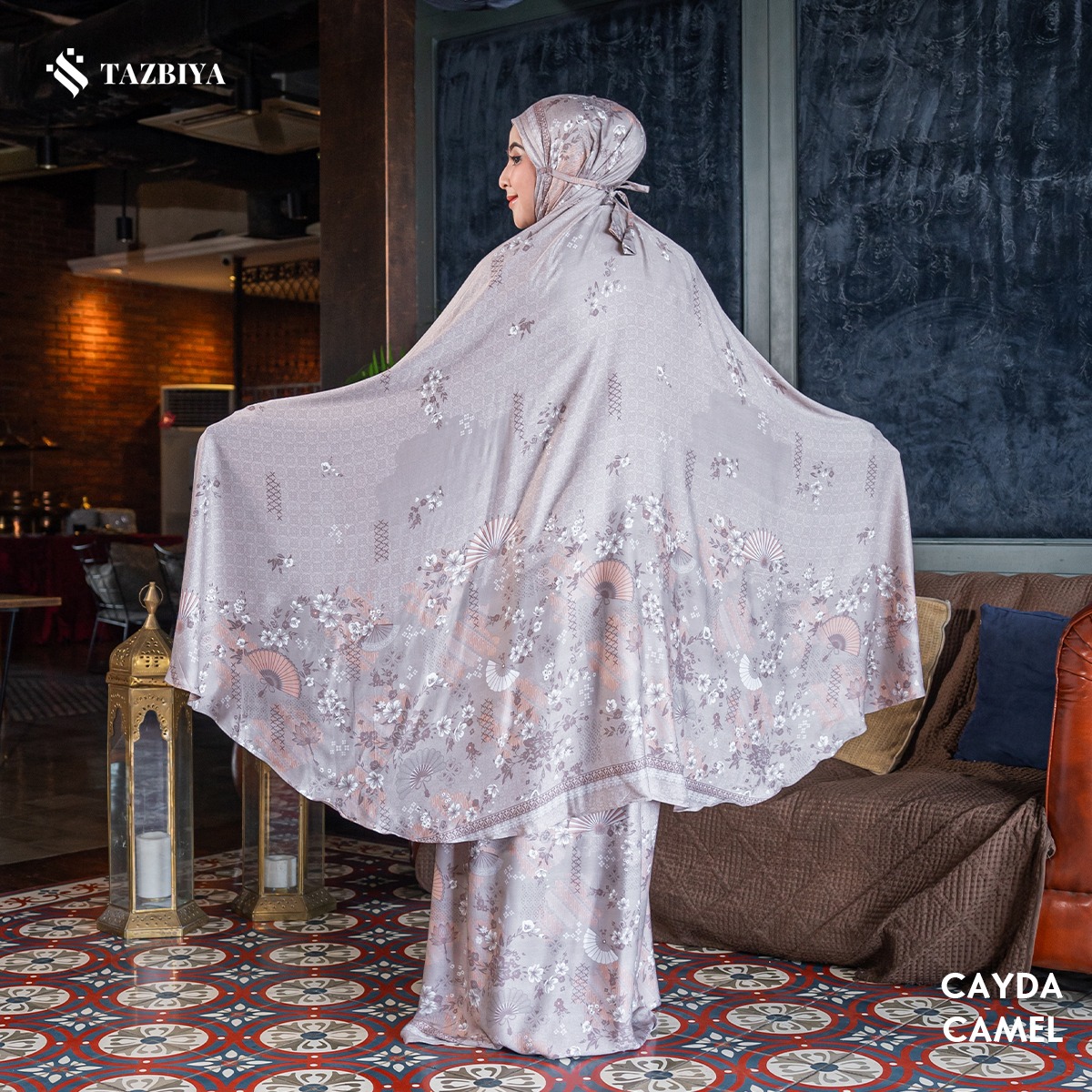 MUKENA TAZBIYA PREMIUM CAYDA I Mukena Rayon Satin Jumbo Dewasa