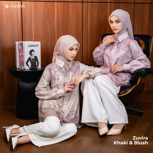 Image of TAZBIYA BLOUSE ZUVIRA SERIES | BLOUSE PREMIUM | ATASAN WANITA