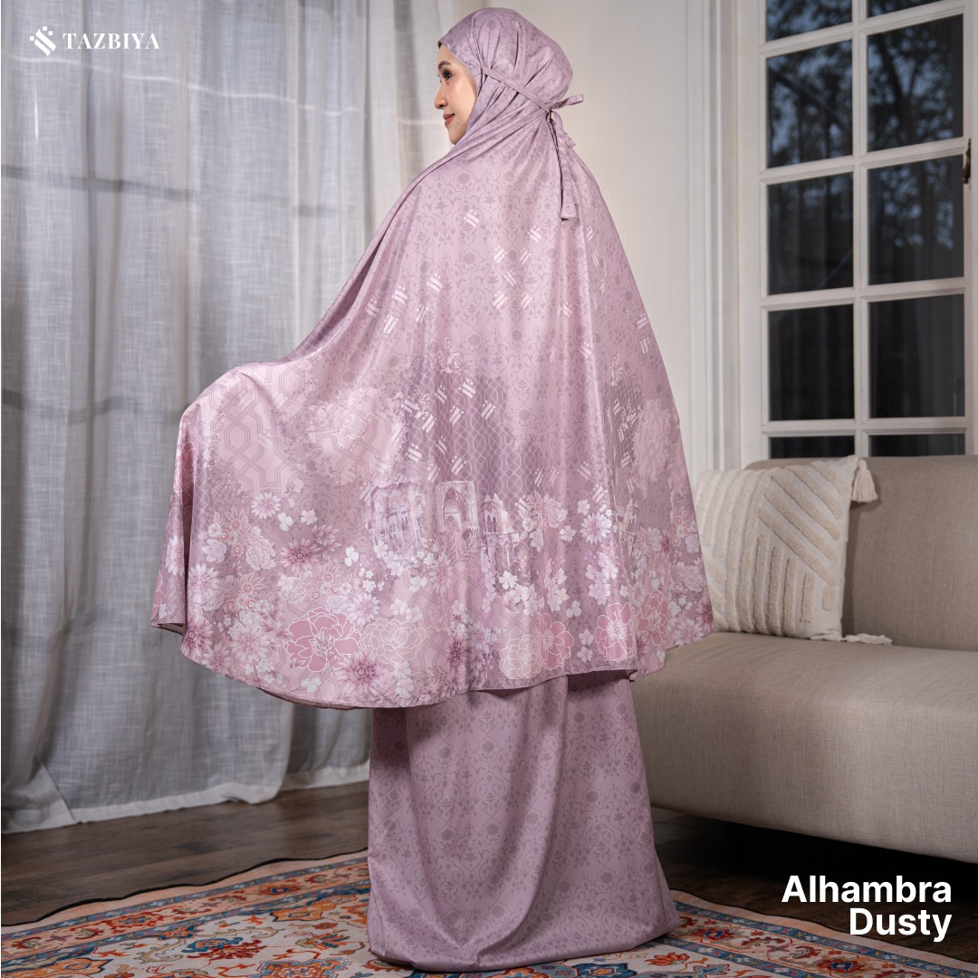 TAZBIYA MUKENA TRAVEL 2IN1 ALHAMBRA SERIES | Mukena Travel Dewasa Motif