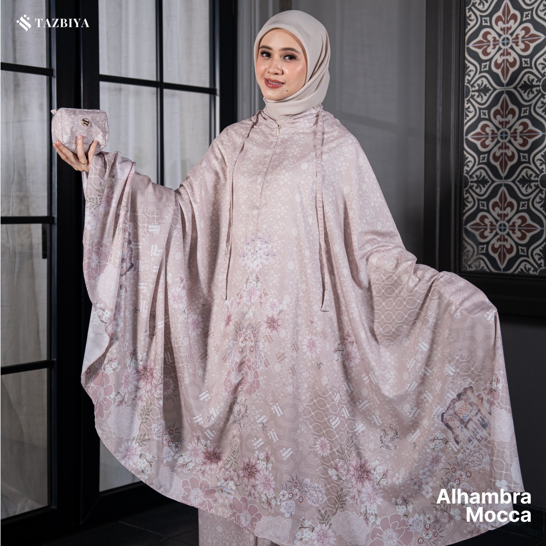 TAZBIYA MUKENA TRAVEL 2IN1 ALHAMBRA SERIES | Mukena Travel Dewasa Motif