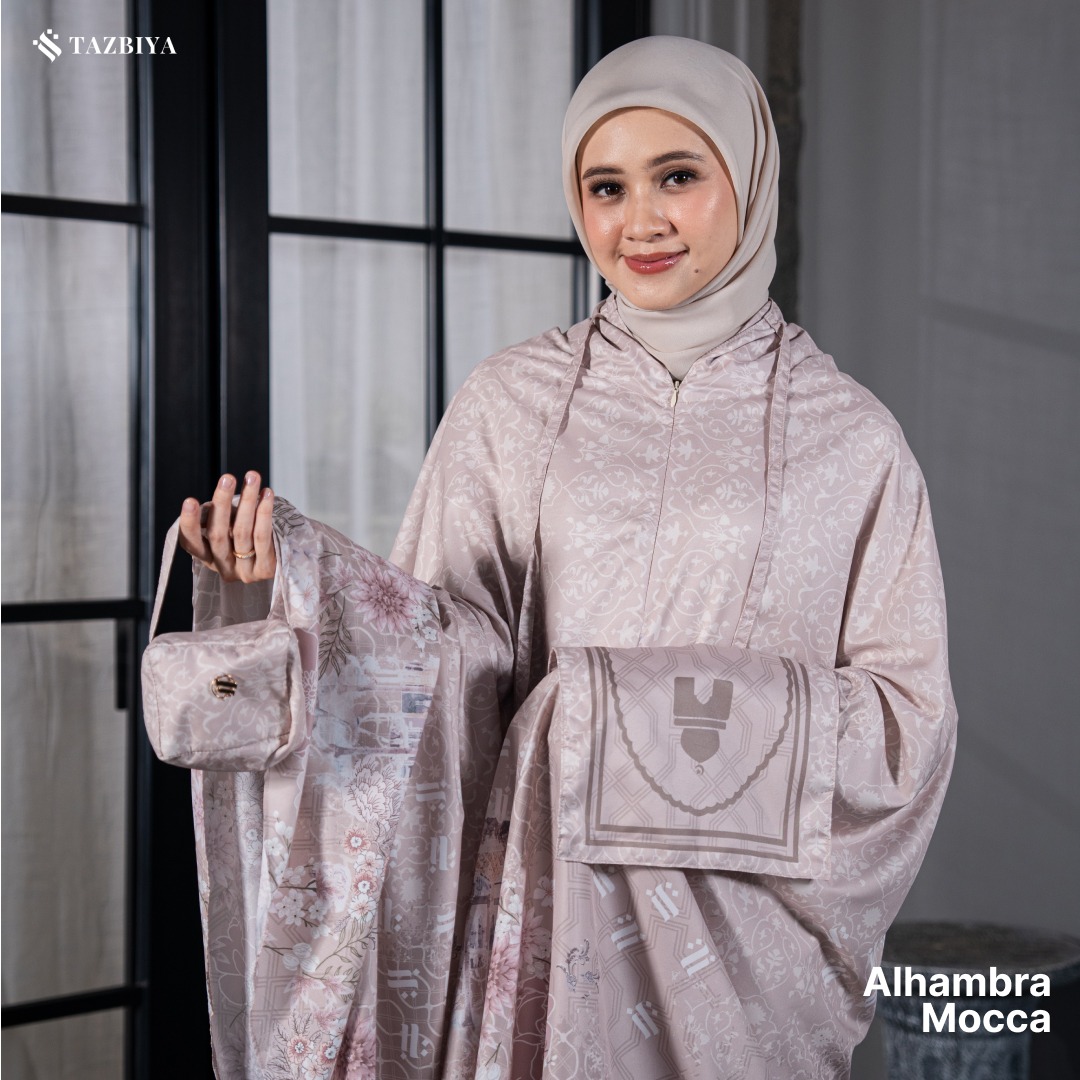 TAZBIYA MUKENA TRAVEL 2IN1 ALHAMBRA SERIES | Mukena Travel Dewasa Motif