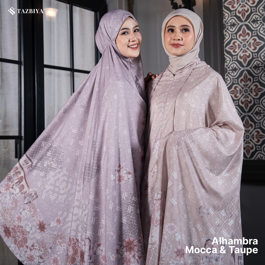 TAZBIYA MUKENA TRAVEL 2IN1 ALHAMBRA SERIES | Mukena Travel Dewasa Motif