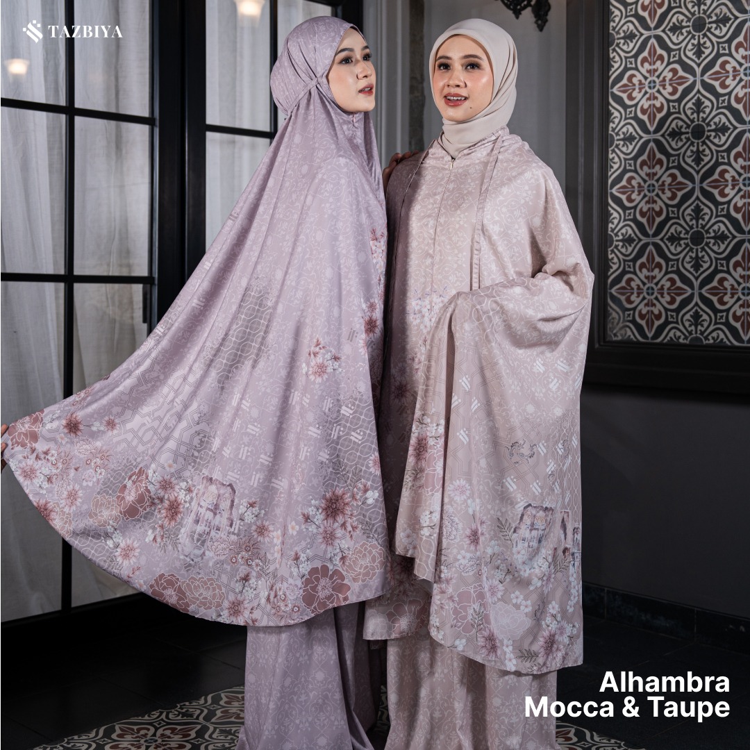 TAZBIYA MUKENA TRAVEL 2IN1 ALHAMBRA SERIES | Mukena Travel Dewasa Motif