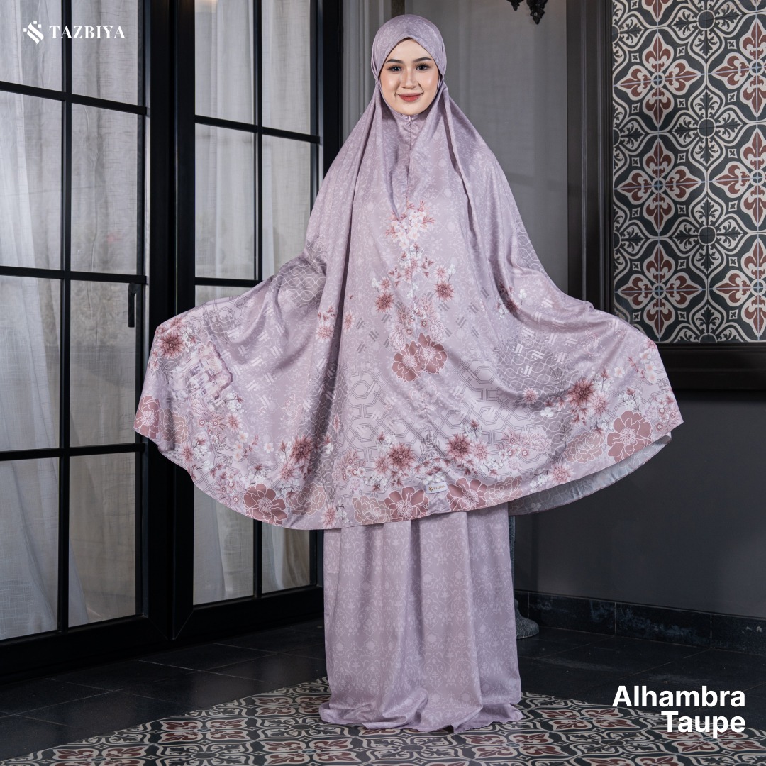 TAZBIYA MUKENA TRAVEL 2IN1 ALHAMBRA SERIES | Mukena Travel Dewasa Motif