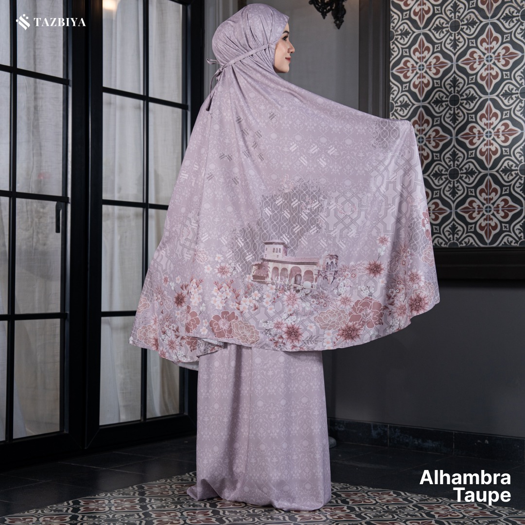 TAZBIYA MUKENA TRAVEL 2IN1 ALHAMBRA SERIES | Mukena Travel Dewasa Motif