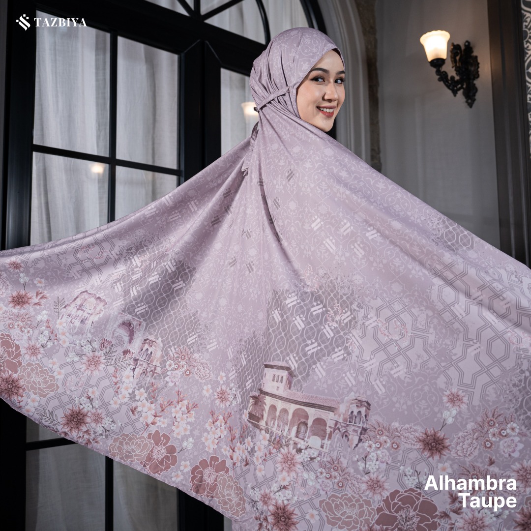 TAZBIYA MUKENA TRAVEL 2IN1 ALHAMBRA SERIES | Mukena Travel Dewasa Motif