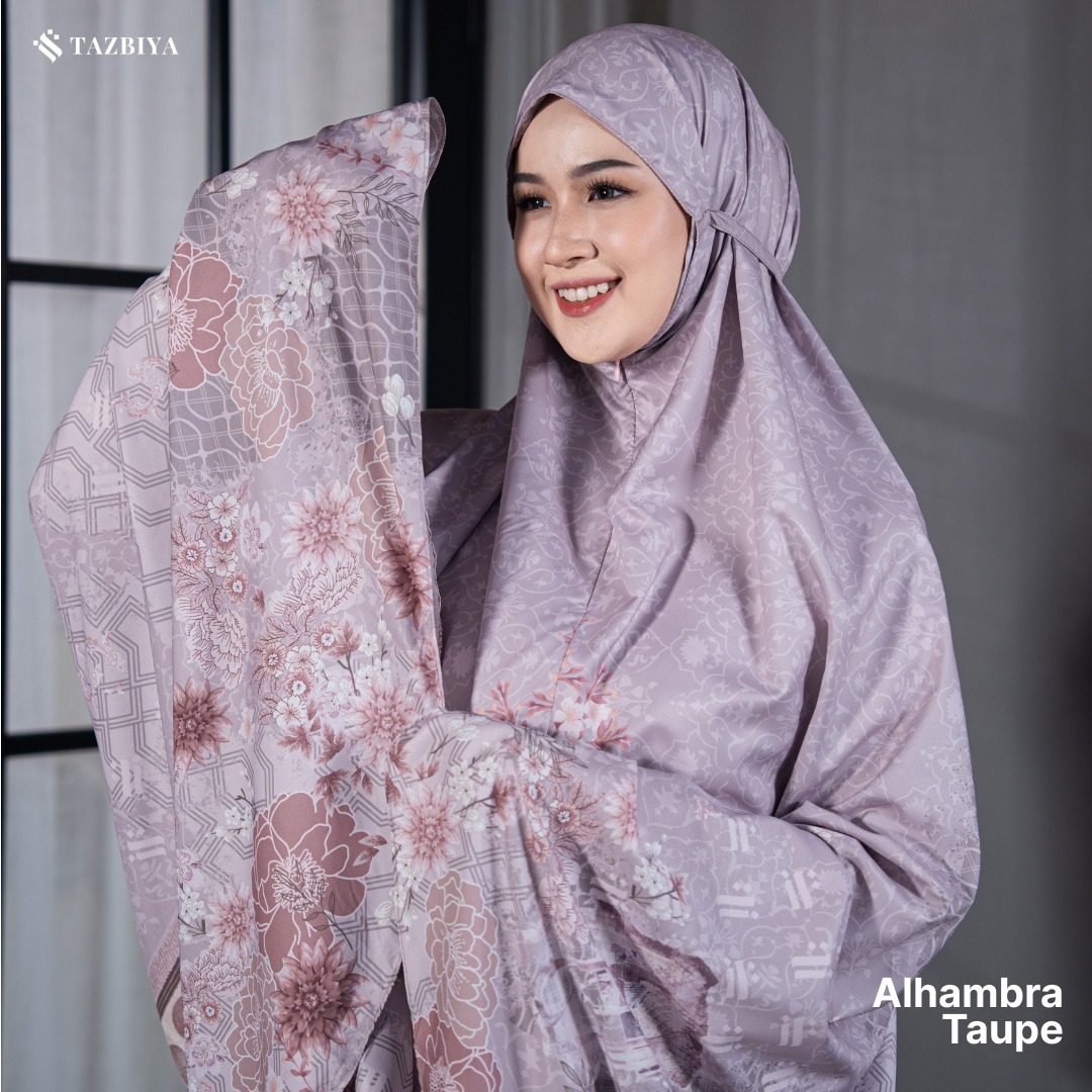 TAZBIYA MUKENA TRAVEL 2IN1 ALHAMBRA SERIES | Mukena Travel Dewasa Motif