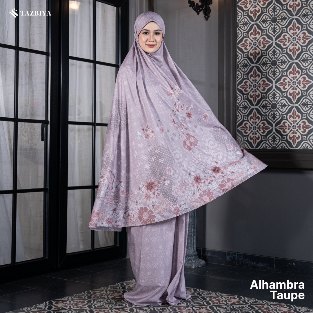 TAZBIYA MUKENA TRAVEL 2IN1 ALHAMBRA SERIES | Mukena Travel Dewasa Motif