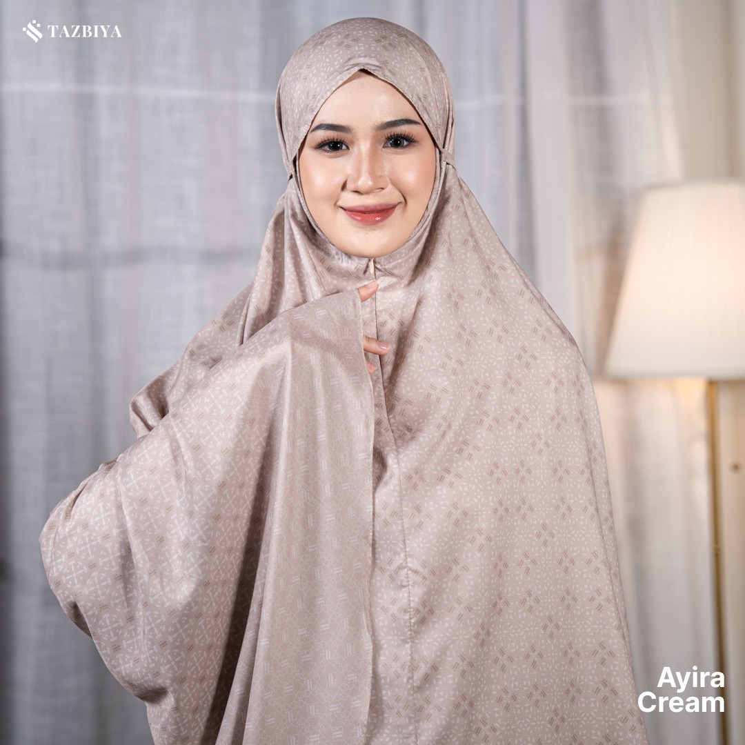 TAZBIYA MUKENA TRAVEL 2IN1 AYIRA SERIES | Mukena Travel Dewasa Motif