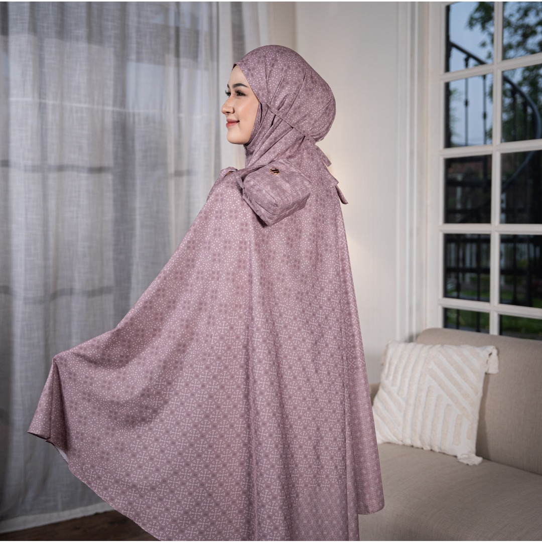 TAZBIYA MUKENA TRAVEL 2IN1 AYIRA SERIES | Mukena Travel Dewasa Motif