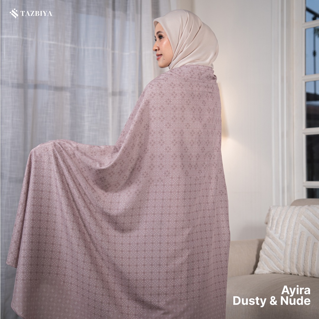 TAZBIYA MUKENA TRAVEL 2IN1 AYIRA SERIES | Mukena Travel Dewasa Motif