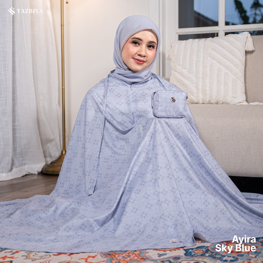 TAZBIYA MUKENA TRAVEL 2IN1 AYIRA SERIES | Mukena Travel Dewasa Motif