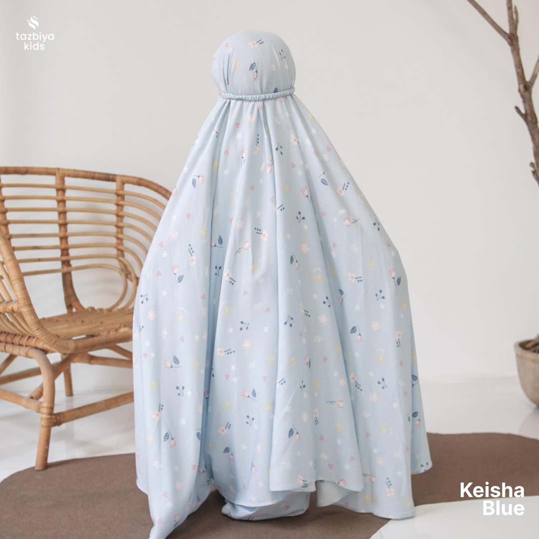 TAZBIYA MUKENA ANAK RAYON KEISHA I Mukena Anak Motif TK SD SMP | Mukena Anak 4-14 Tahun