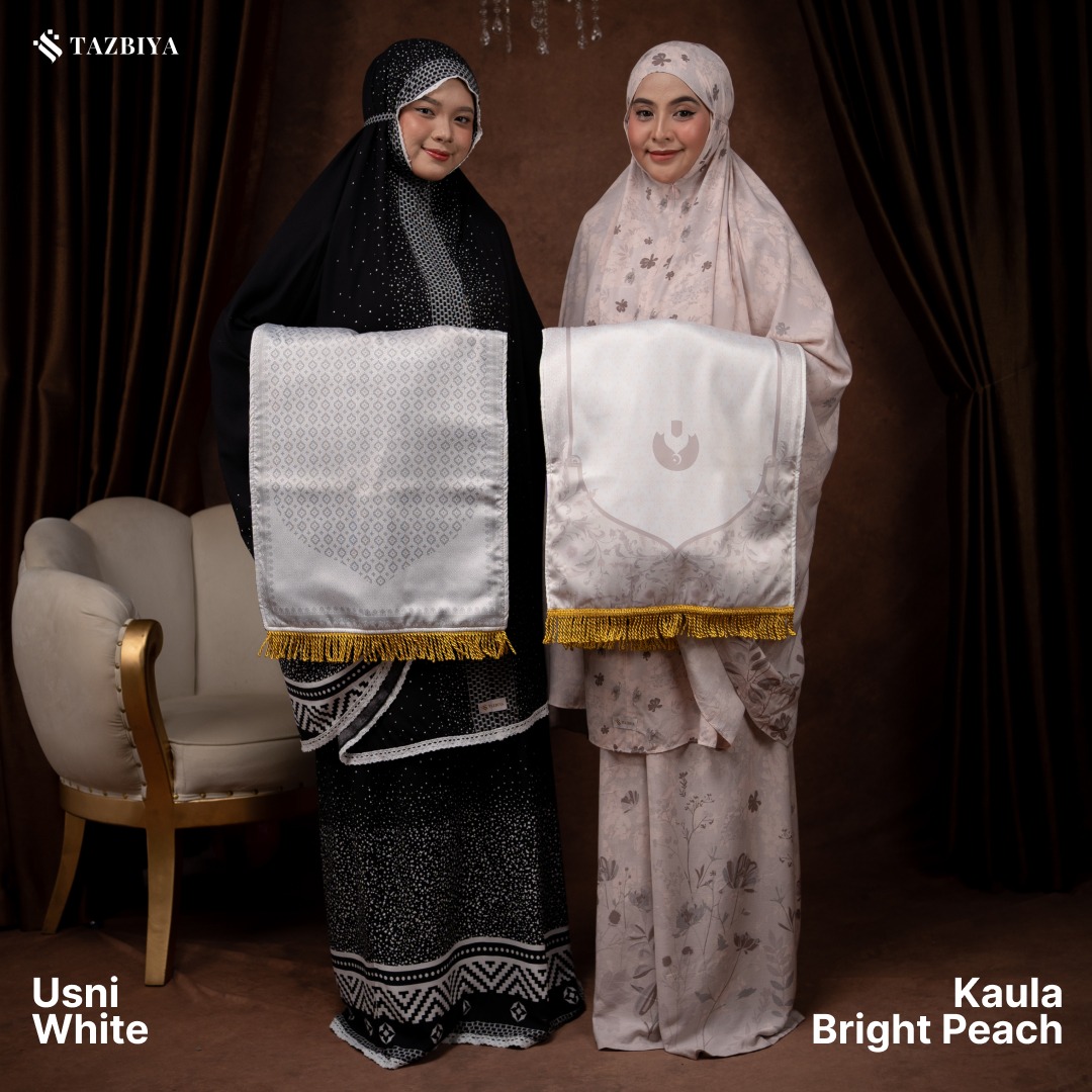 TAZBIYA GIFT COUPLE SET SAJADAH BUSA DEWASA I Hadiah Pernikahan I Paket Seserahan