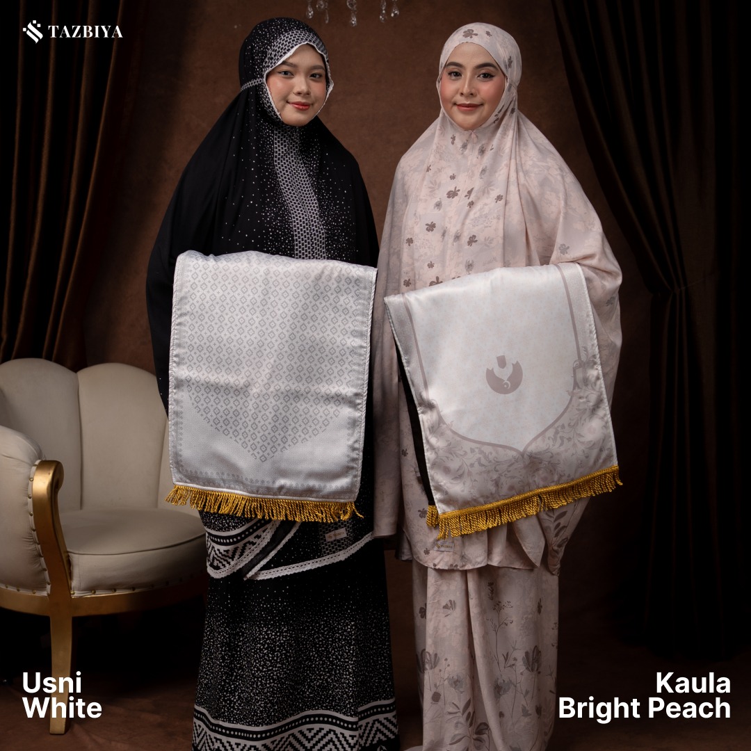 TAZBIYA GIFT COUPLE SET SAJADAH BUSA DEWASA I Hadiah Pernikahan I Paket Seserahan