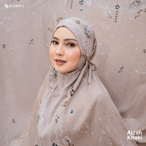 Image of TAZBIYA MUKENA AIZAH SERIES | MUKENA DEWASA RAYON SAJADAH 2IN1