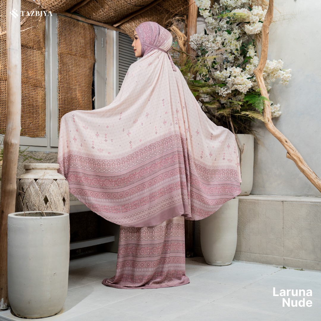 TAZBIYA MUKENA LARUNA SERIES | MUKENA DEWASA RAYON SAJADAH PREMIUM 2IN1