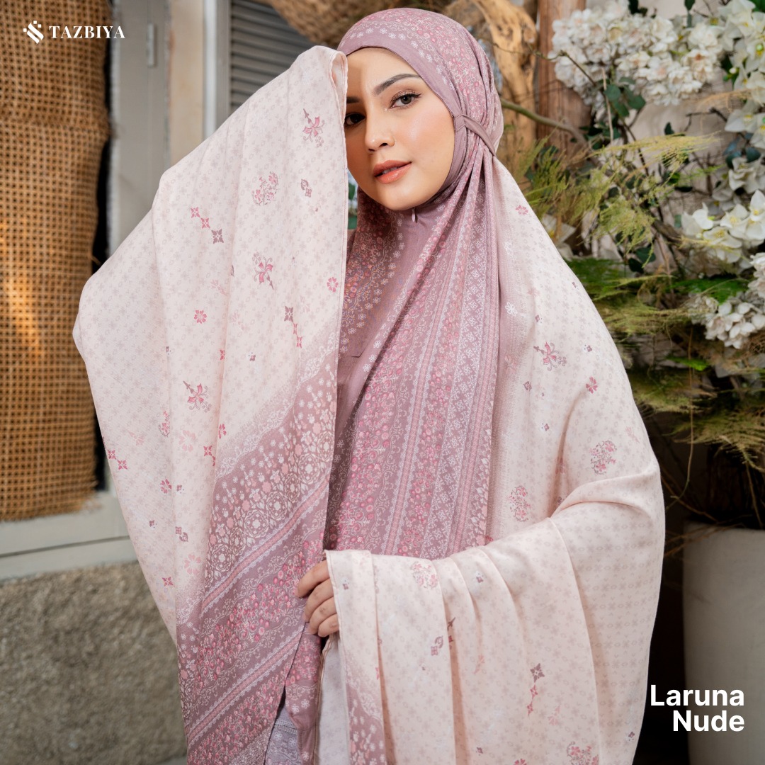 TAZBIYA MUKENA LARUNA SERIES | MUKENA DEWASA RAYON SAJADAH PREMIUM 2IN1