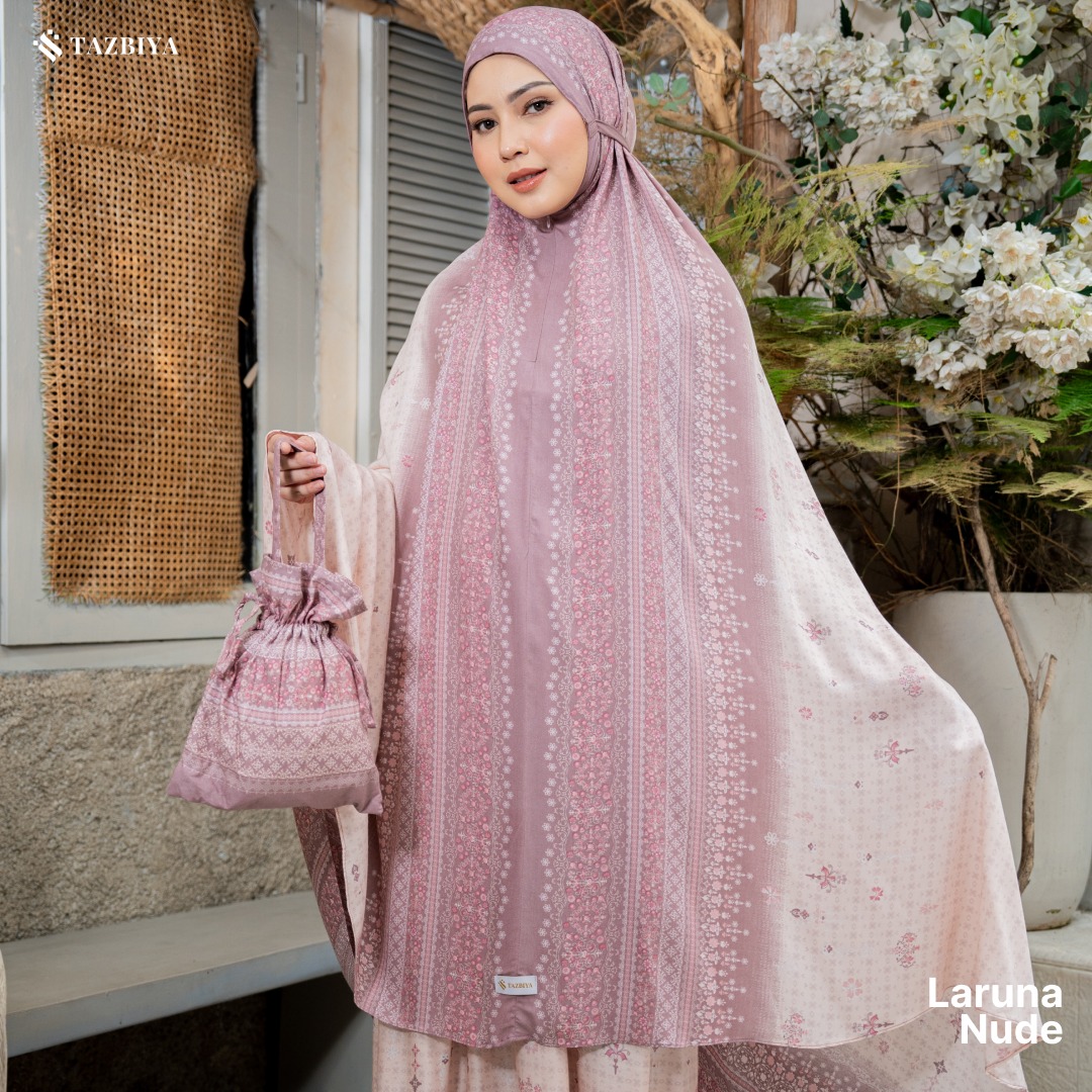 TAZBIYA MUKENA LARUNA SERIES | MUKENA DEWASA RAYON SAJADAH PREMIUM 2IN1