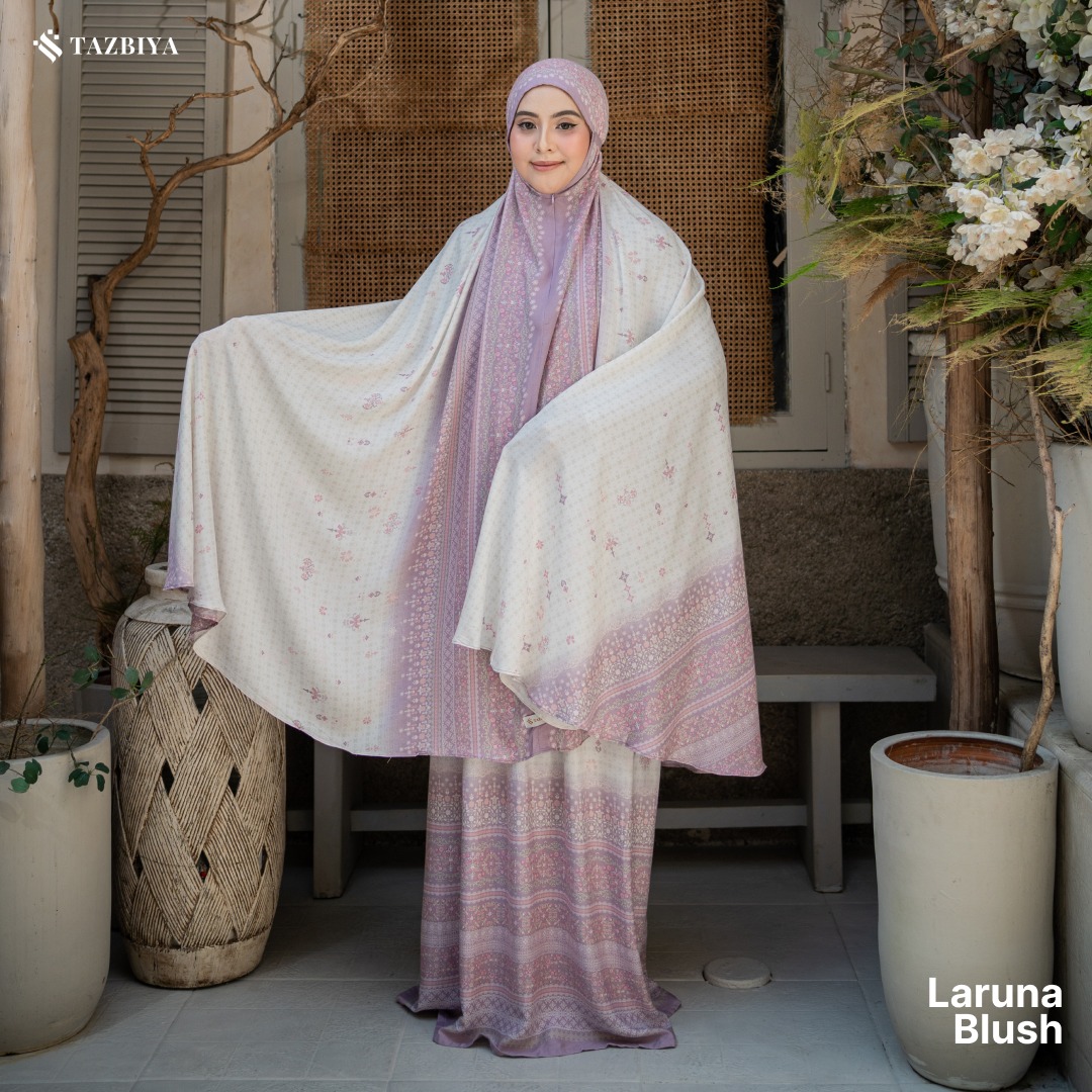 TAZBIYA MUKENA LARUNA SERIES | MUKENA DEWASA RAYON SAJADAH PREMIUM 2IN1