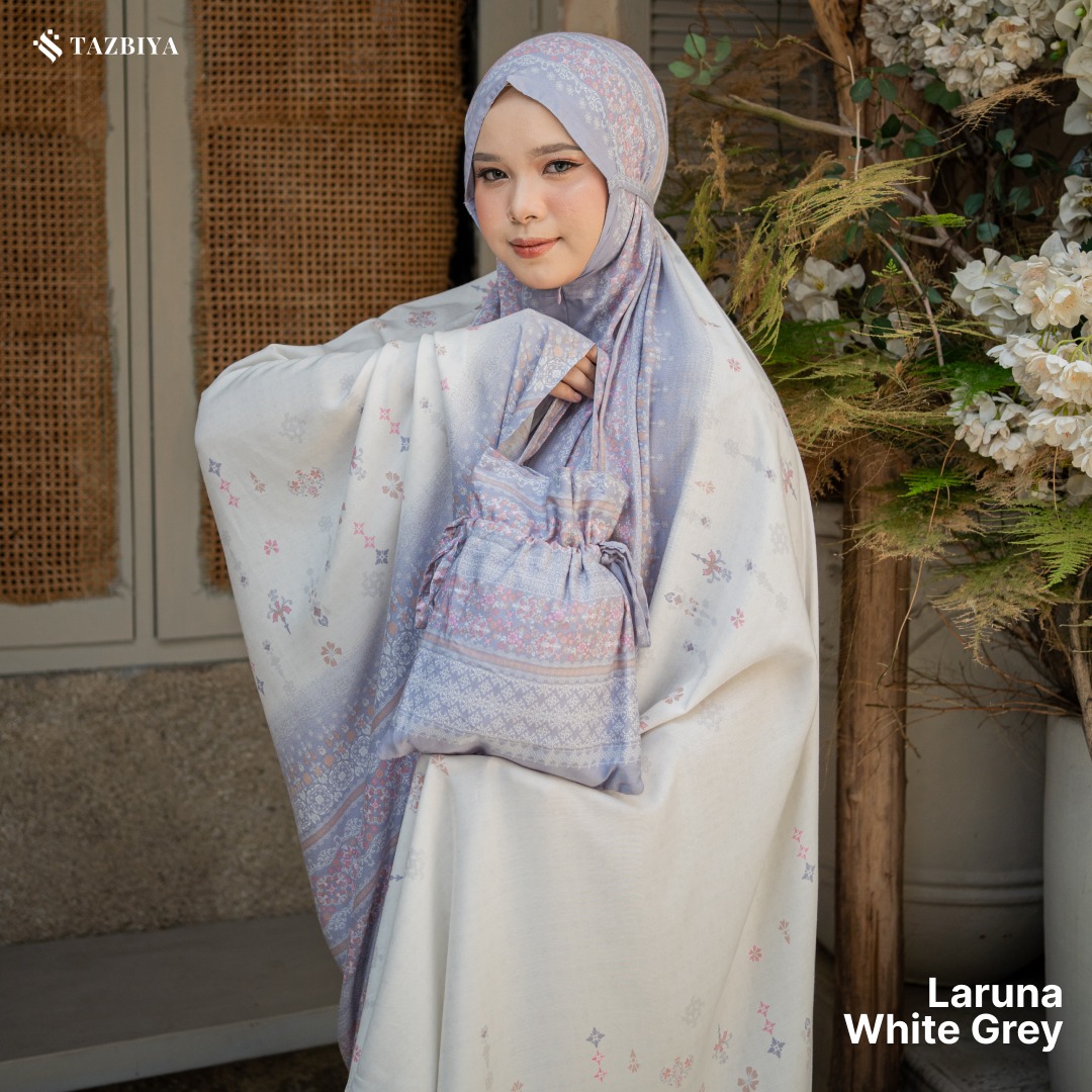 TAZBIYA MUKENA LARUNA SERIES | MUKENA DEWASA RAYON SAJADAH PREMIUM 2IN1