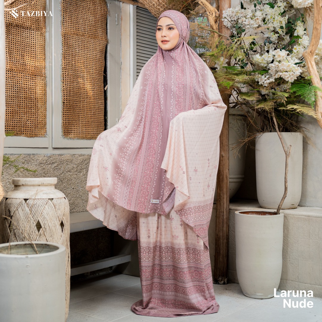 TAZBIYA MUKENA LARUNA SERIES | MUKENA DEWASA RAYON SAJADAH PREMIUM 2IN1