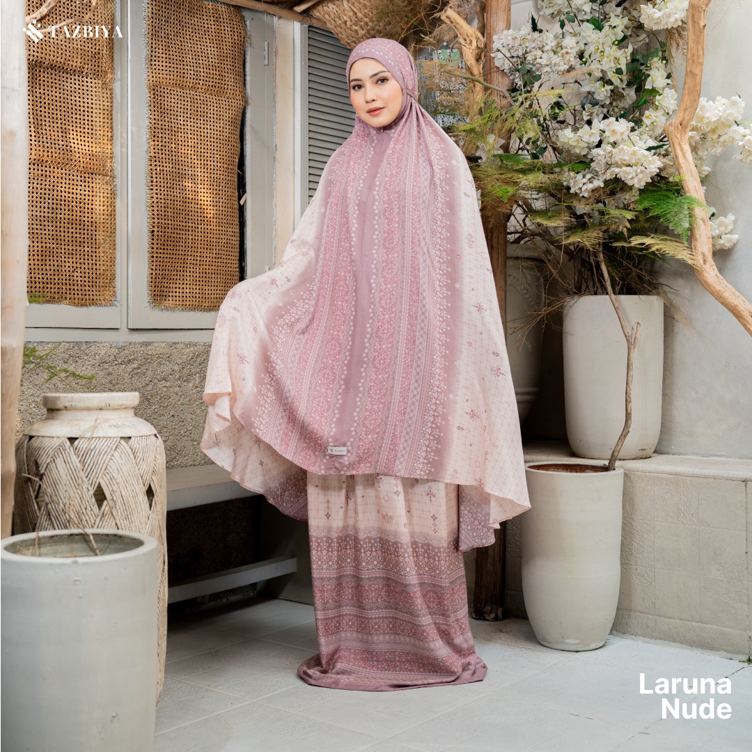 TAZBIYA MUKENA LARUNA SERIES | MUKENA DEWASA RAYON SAJADAH PREMIUM 2IN1