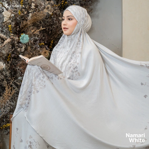 Image of TAZBIYA MUKENA RAYON SATIN PREMIUM NAMARI SERIES