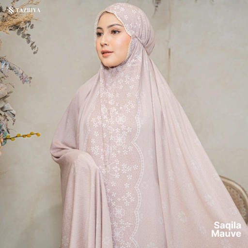 Image of MUKENA TAZBIYA PREMIUM SAQILA I Mukena Rayon Premium Jumbo Dewasa