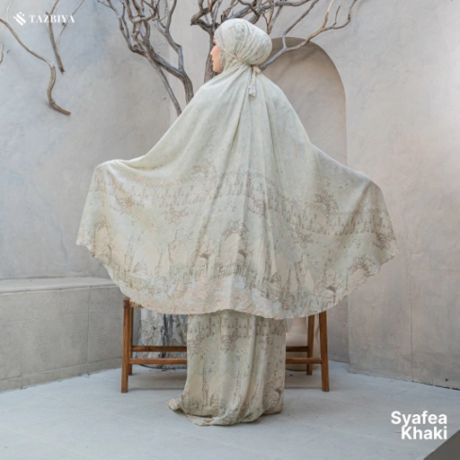 Image of TAZBIYA MUKENA SYAFEA SERIES | MUKENA DEWASA RAYON SAJADAH 2IN1