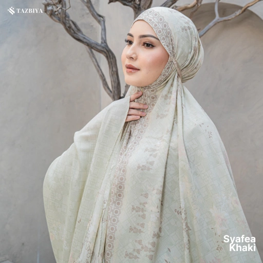 Image of TAZBIYA MUKENA SYAFEA SERIES | MUKENA DEWASA RAYON SAJADAH 2IN1