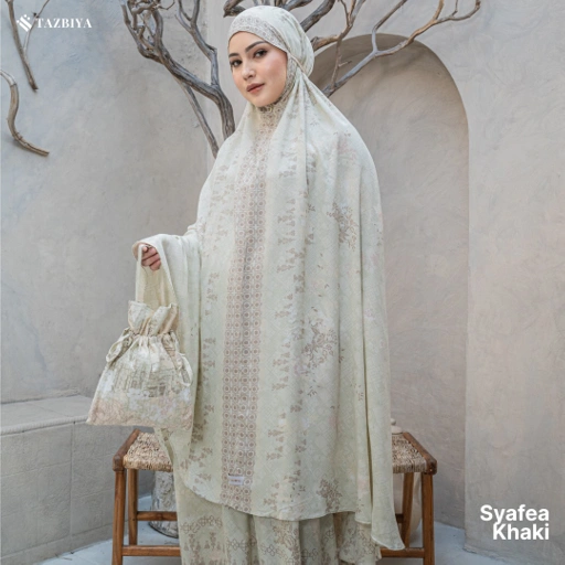 Image of TAZBIYA MUKENA SYAFEA SERIES | MUKENA DEWASA RAYON SAJADAH 2IN1