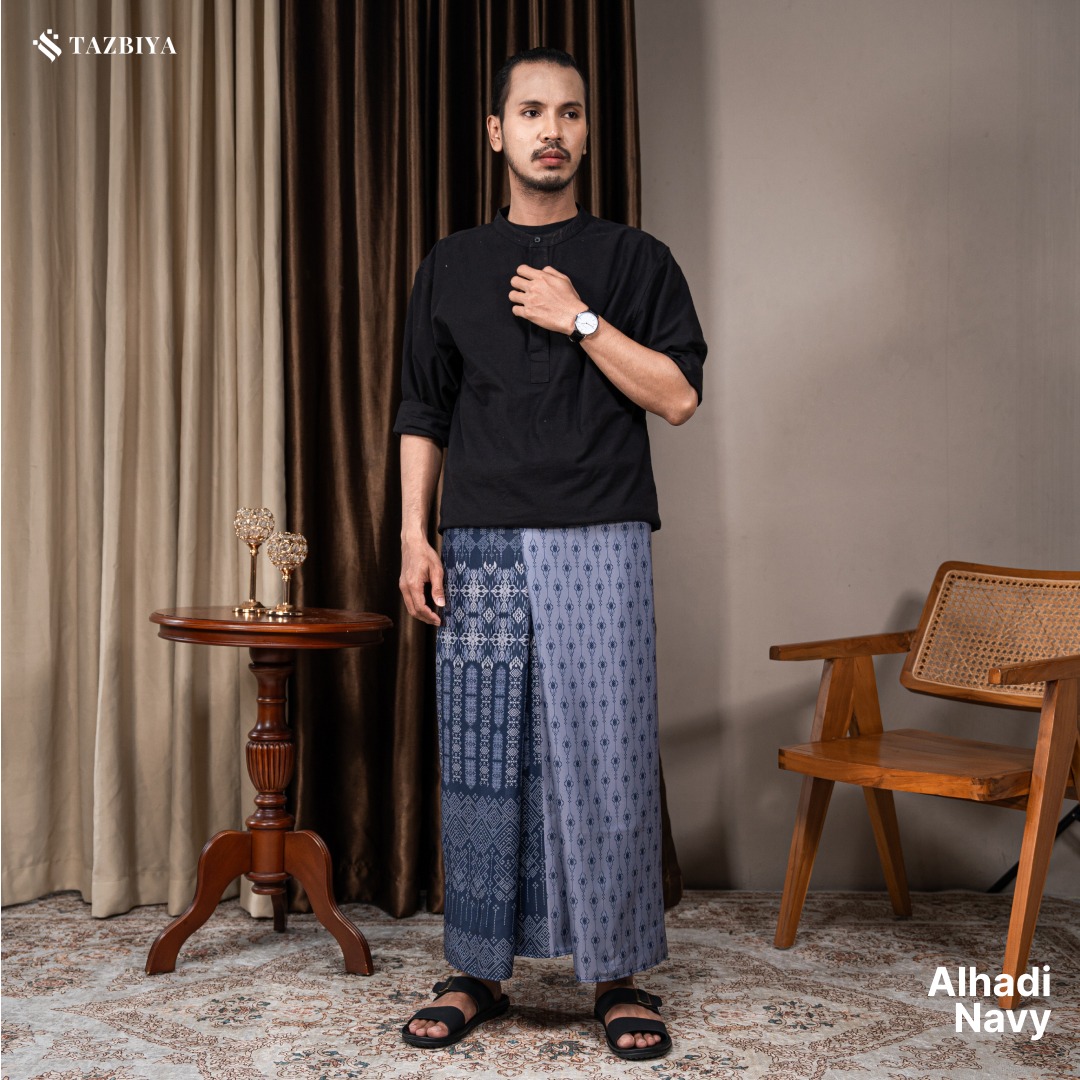 TAZBIYA PRAYER-SET SARUNG ALHADI SERIES I SARUNG LAKI LAKI DEWASA MOTIF