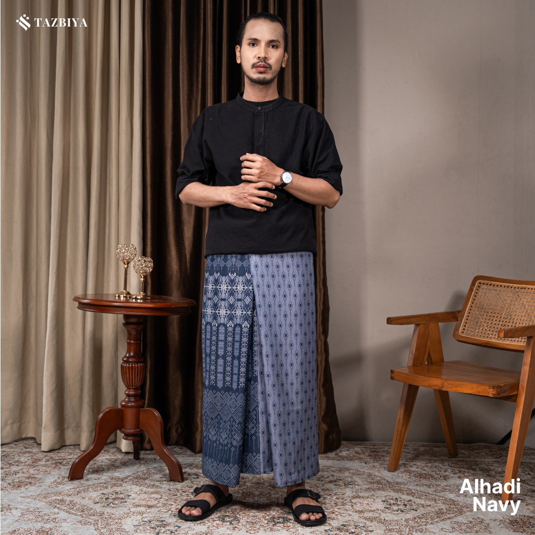 TAZBIYA PRAYER-SET SARUNG ALHADI SERIES I SARUNG LAKI LAKI DEWASA MOTIF