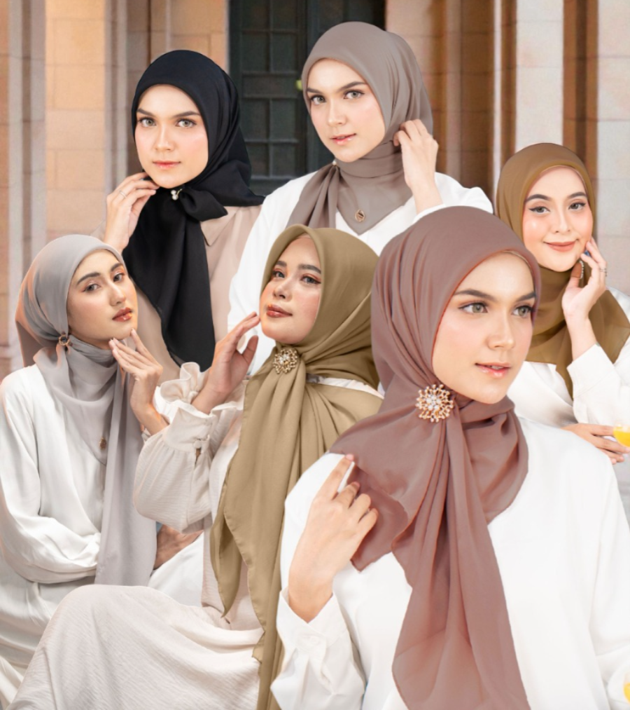 [HANYA 25K] SCARF TAZBIYA PREMIUM POLOS - MOTIF LAST STOCK I LAST CHANCE TO BUY (MOTIF RANDOM)