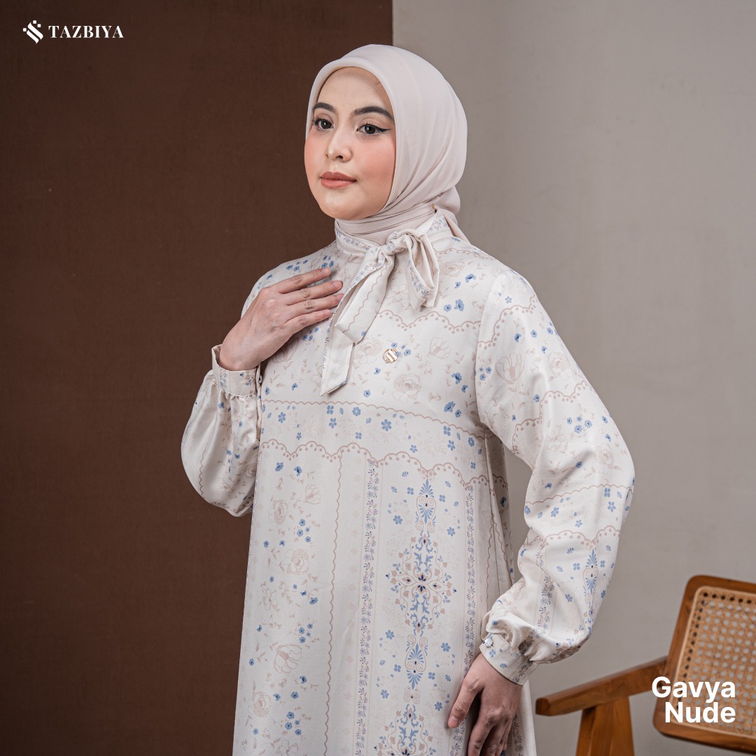 TAZBIYA MUSLIMWEAR GAMIS COTTON PREMIUM GAVYA SERIES