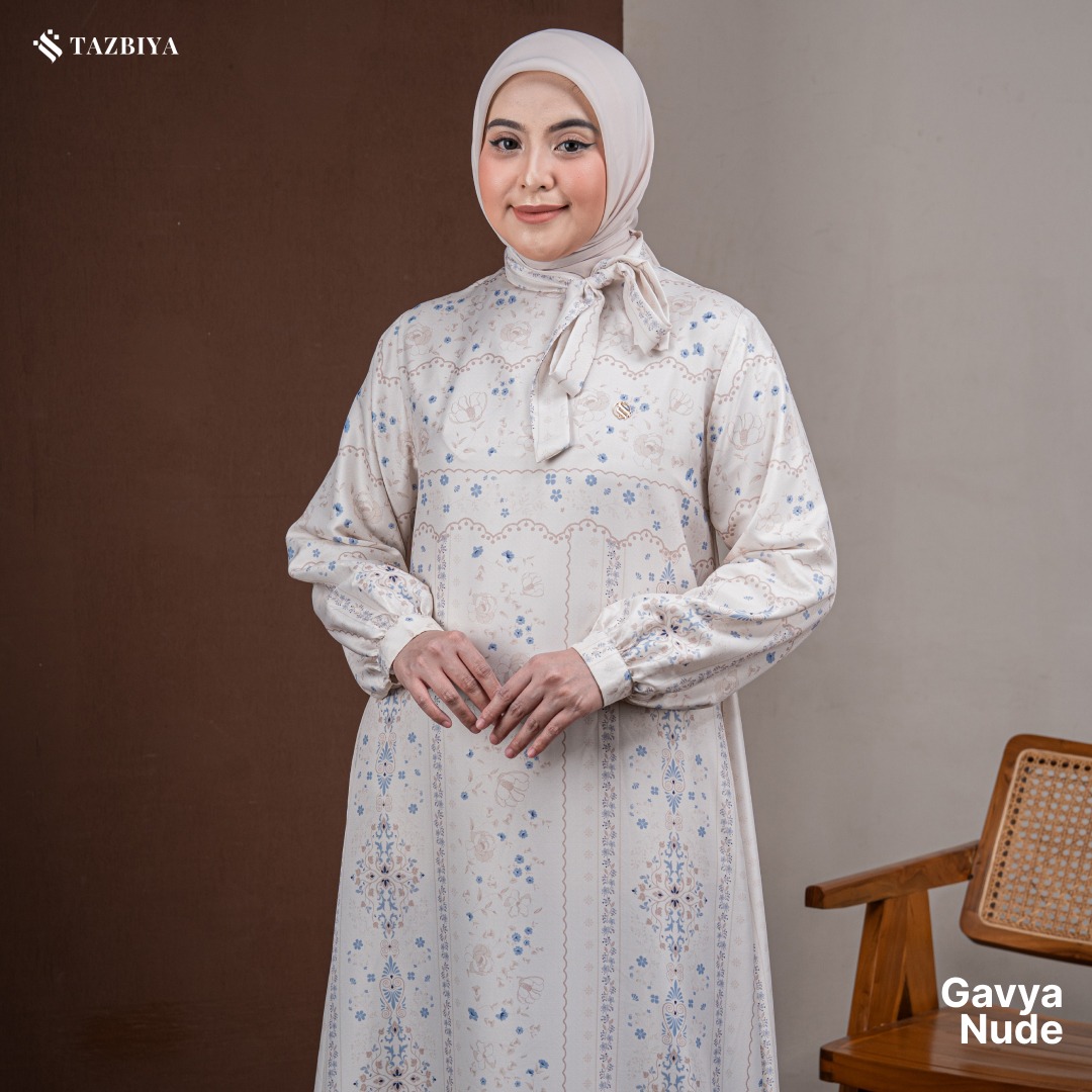 TAZBIYA MUSLIMWEAR GAMIS COTTON PREMIUM GAVYA SERIES