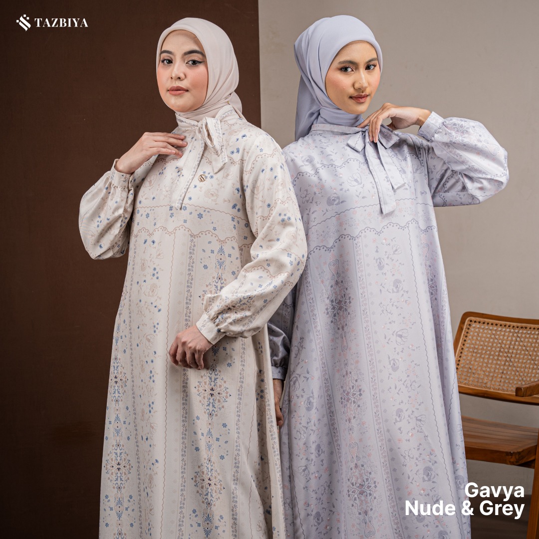 TAZBIYA MUSLIMWEAR GAMIS COTTON PREMIUM GAVYA SERIES