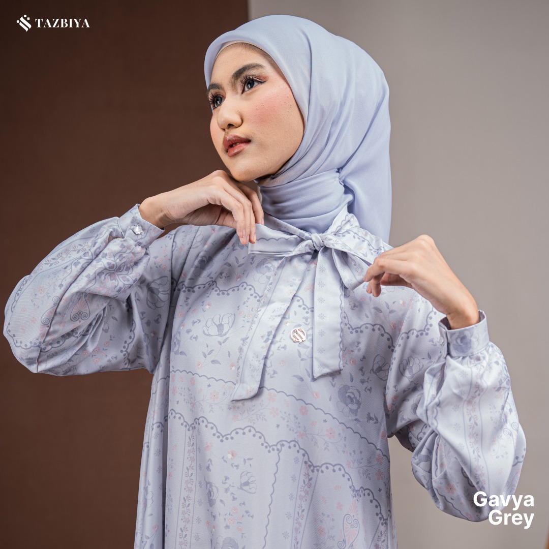 TAZBIYA MUSLIMWEAR GAMIS COTTON PREMIUM GAVYA SERIES