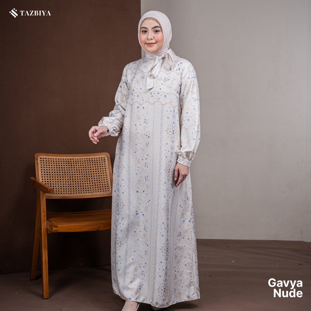 TAZBIYA MUSLIMWEAR GAMIS COTTON PREMIUM GAVYA SERIES