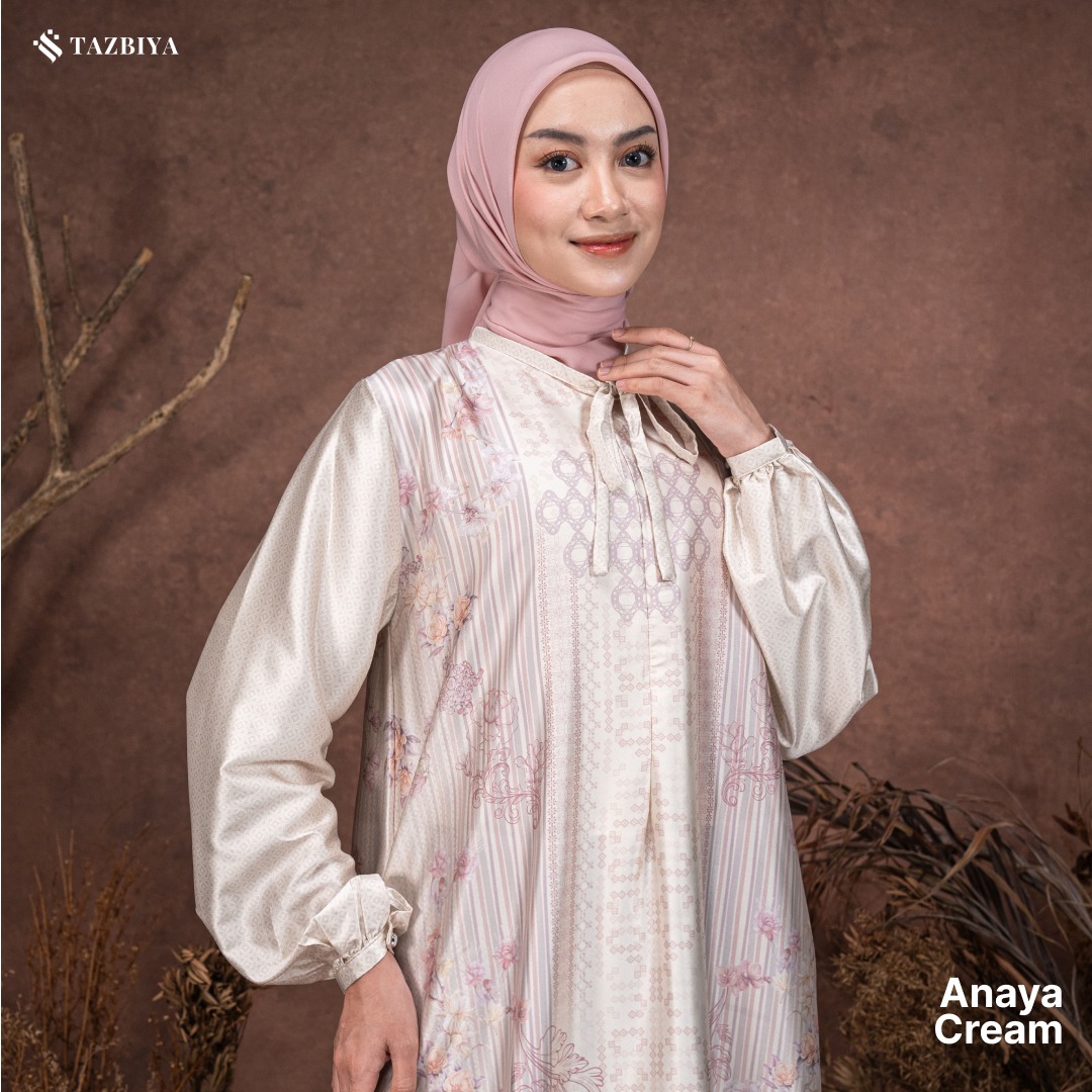 TAZBIYA MUSLIMWEAR GAMIS SILK PREMIUM ANAYA SERIES
