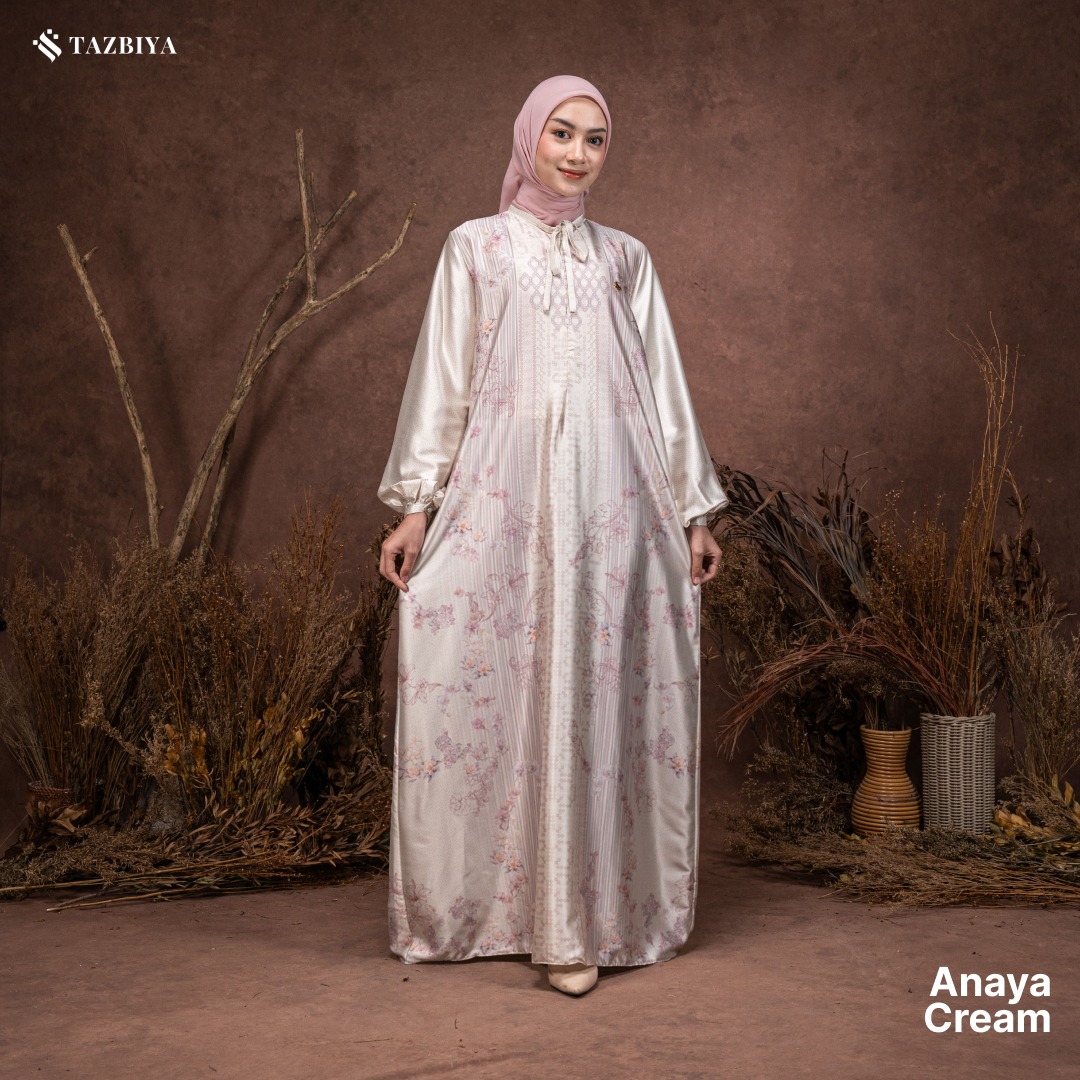TAZBIYA MUSLIMWEAR GAMIS SILK PREMIUM ANAYA SERIES
