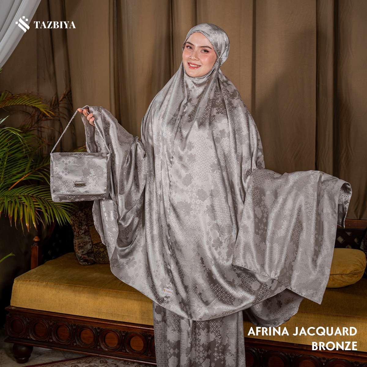 TAZBIYA MUKENA SILK PREMIUM AFRINA SERIES