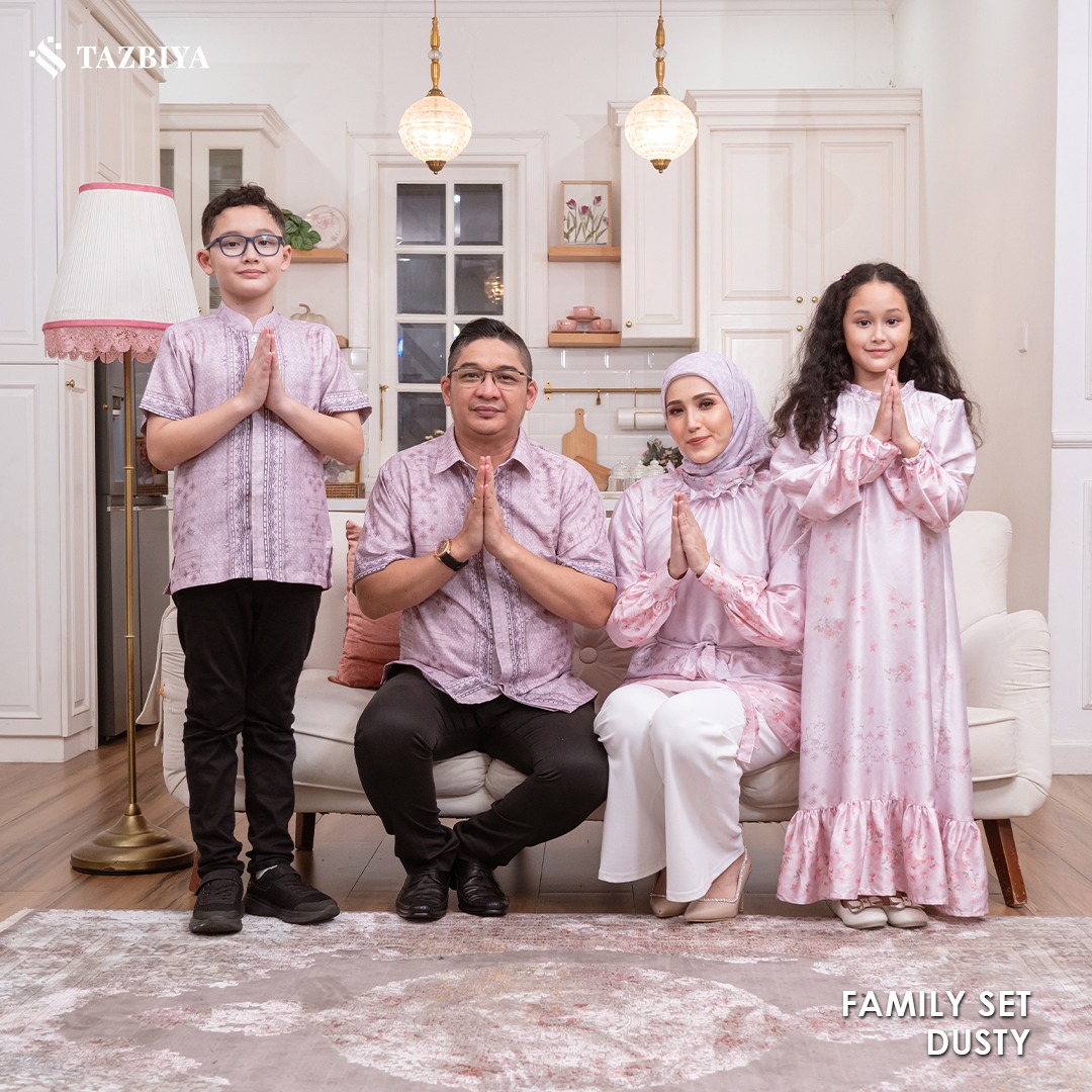 EXCLUSIVE SARIMBIT TAZBIYA X ADELIA PASHA SERIES TERANG | Sarimbit Keluarga | Set Sarimbit Lebaran | Sarimbit Terbaru 2025 | GAMIS LEBARAN