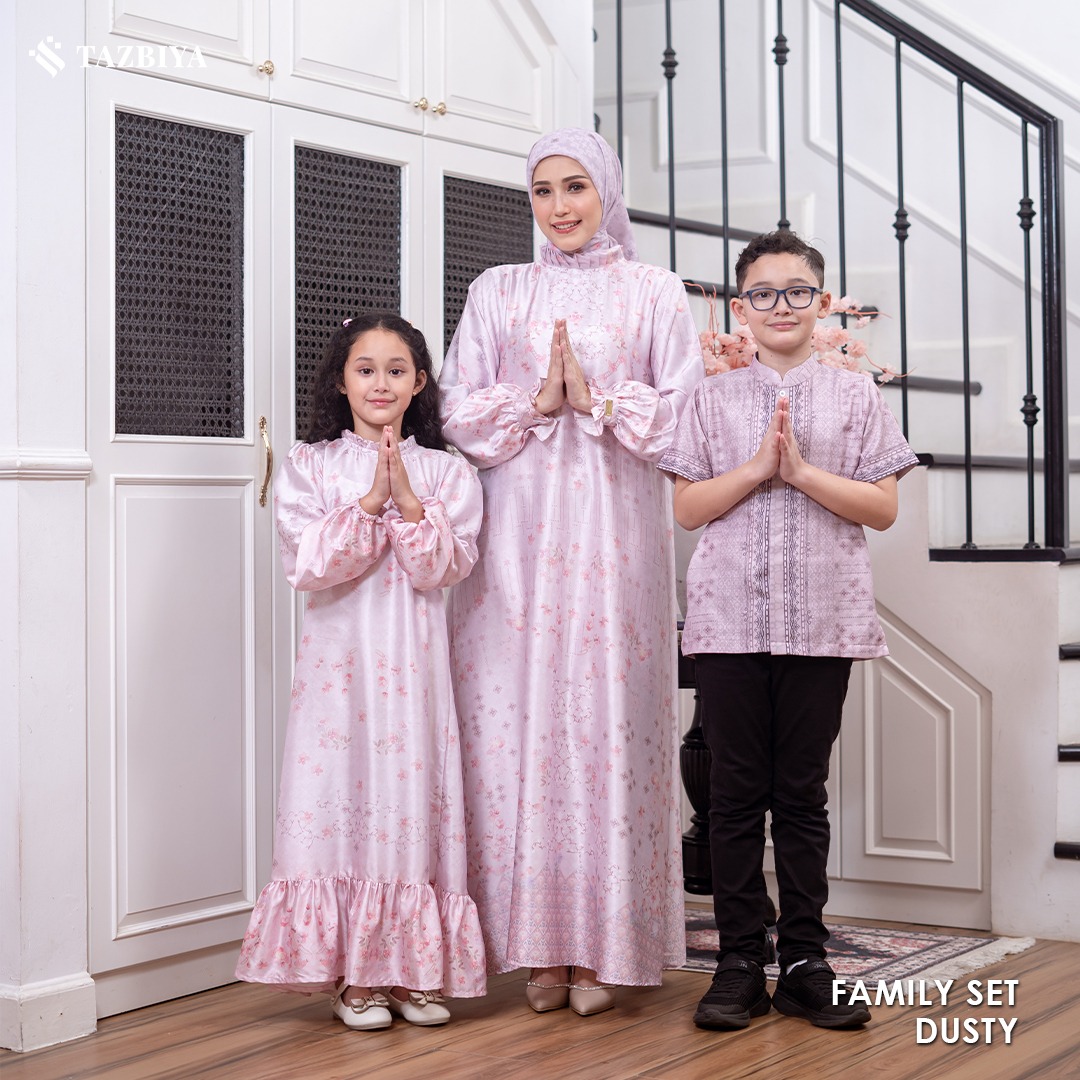 EXCLUSIVE SARIMBIT TAZBIYA X ADELIA PASHA SERIES TERANG | Sarimbit Keluarga | Set Sarimbit Lebaran | Sarimbit Terbaru 2025 | GAMIS LEBARAN