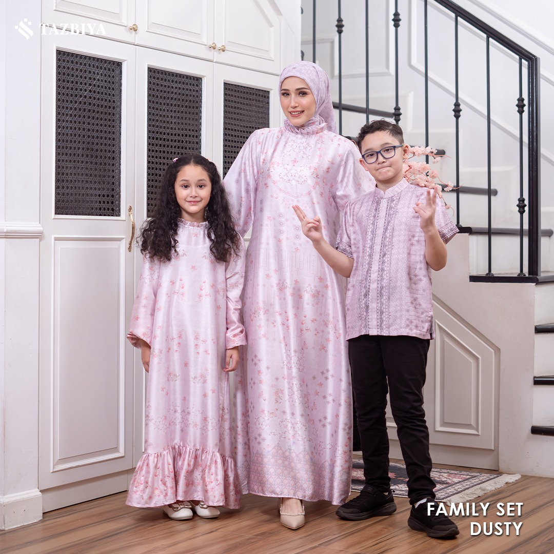 EXCLUSIVE SARIMBIT TAZBIYA X ADELIA PASHA SERIES TERANG | Sarimbit Keluarga | Set Sarimbit Lebaran | Sarimbit Terbaru 2025 | GAMIS LEBARAN