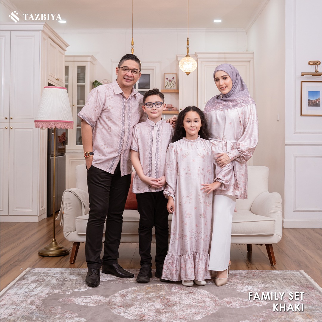 EXCLUSIVE SARIMBIT TAZBIYA X ADELIA PASHA SERIES TERANG | Sarimbit Keluarga | Set Sarimbit Lebaran | Sarimbit Terbaru 2025 | GAMIS LEBARAN