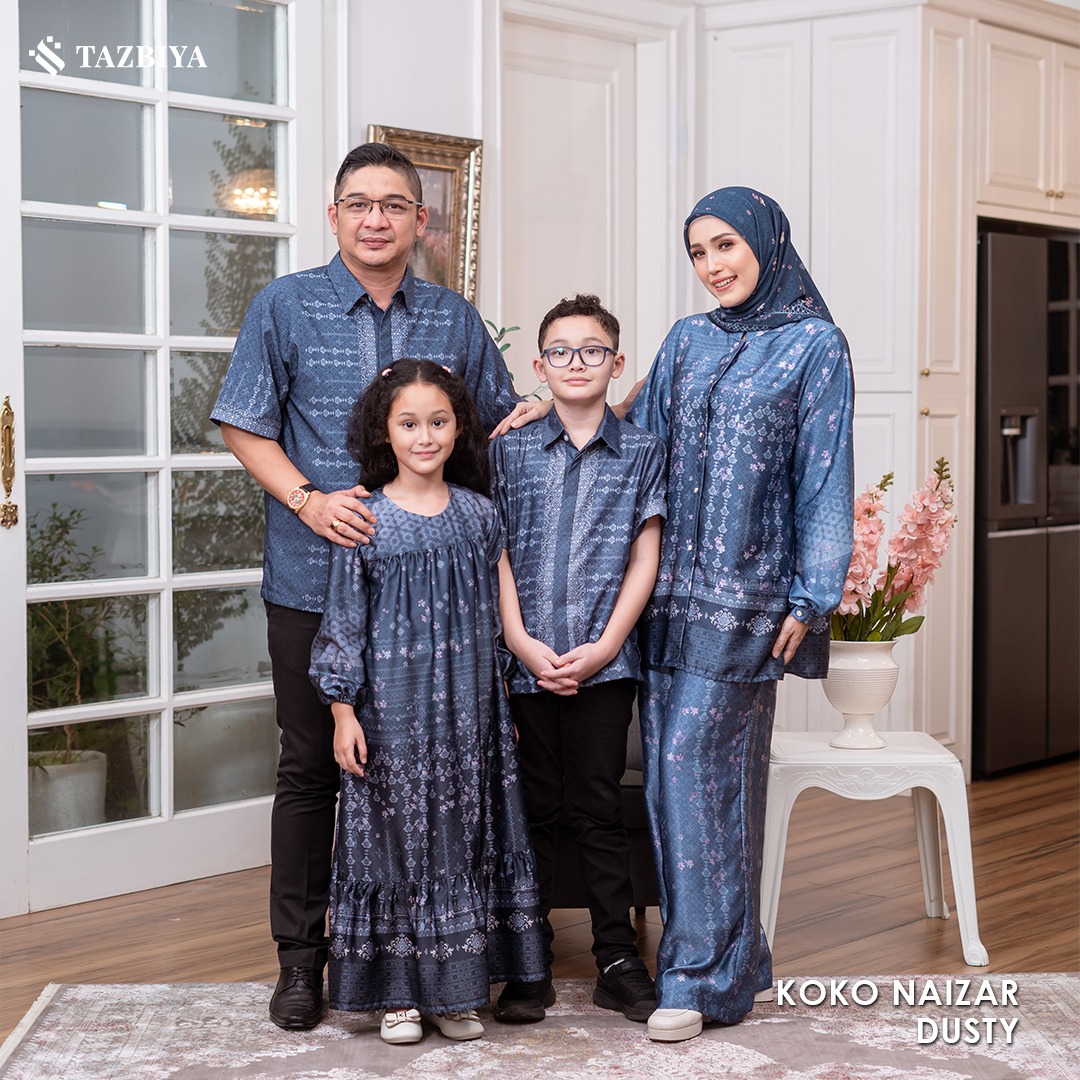 EXCLUSIVE SARIMBIT TAZBIYA X ADELIA PASHA SERIES GELAP | Sarimbit Keluarga | Set Sarimbit Lebaran | Sarimbit Terbaru 2025 | GAMIS LEBARAN