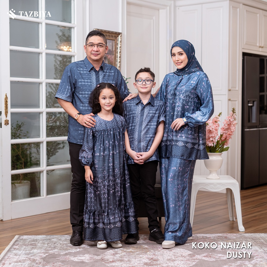 EXCLUSIVE SARIMBIT TAZBIYA X ADELIA PASHA SERIES GELAP | Sarimbit Keluarga | Set Sarimbit Lebaran | Sarimbit Terbaru 2025 | GAMIS LEBARAN