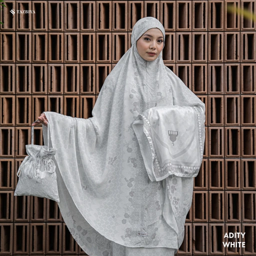 Image of TAZBIYA MUKENA ADITY SERIES | MUKENA RAYON SAJADAH PREMIUM 2IN1 DEWASA